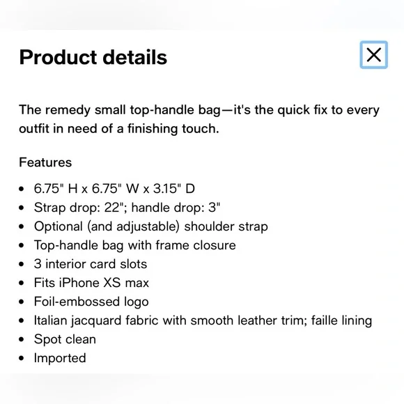 Kate Spade New York Spade Flower Remedy Small Top-Handle Bag - Picture 15 of 15